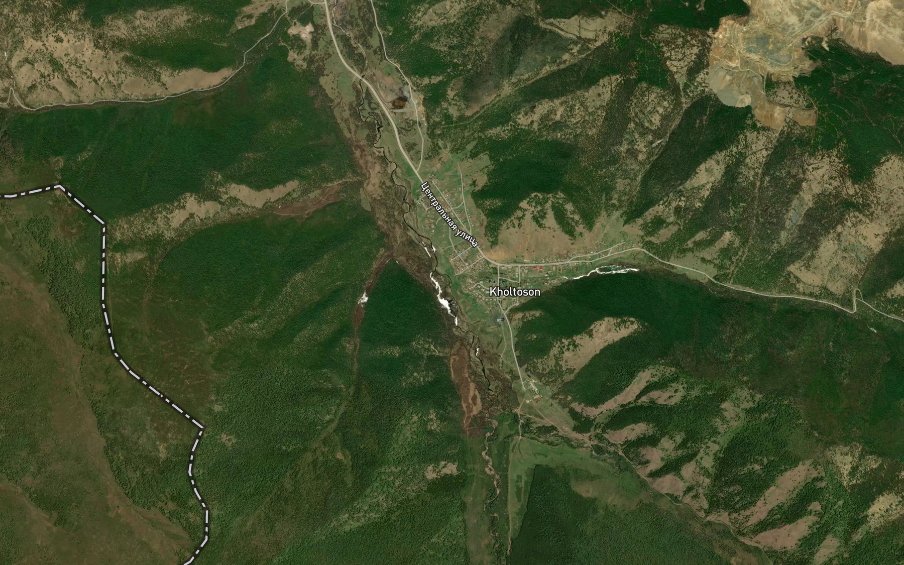 Satellite map of the Kholtsison