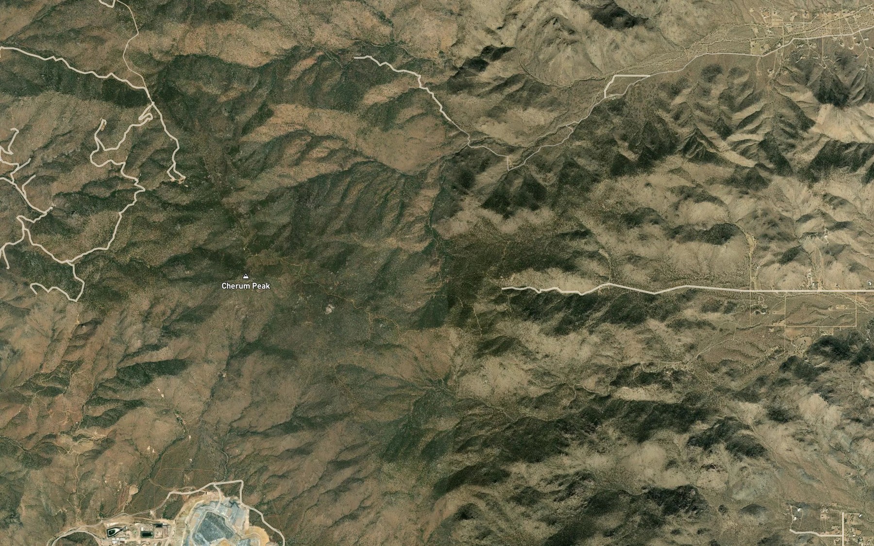 Satellite map of the Lower Cherum Spring