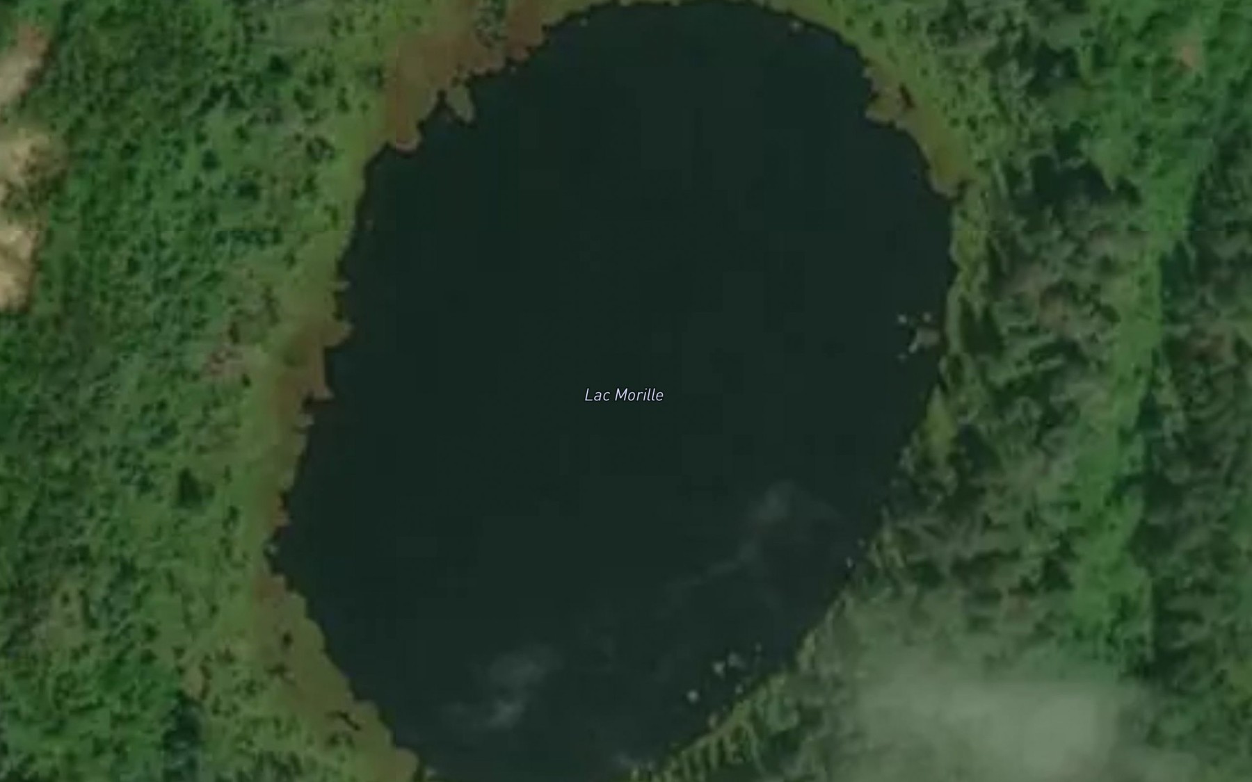Satellite map of the Lac Morille