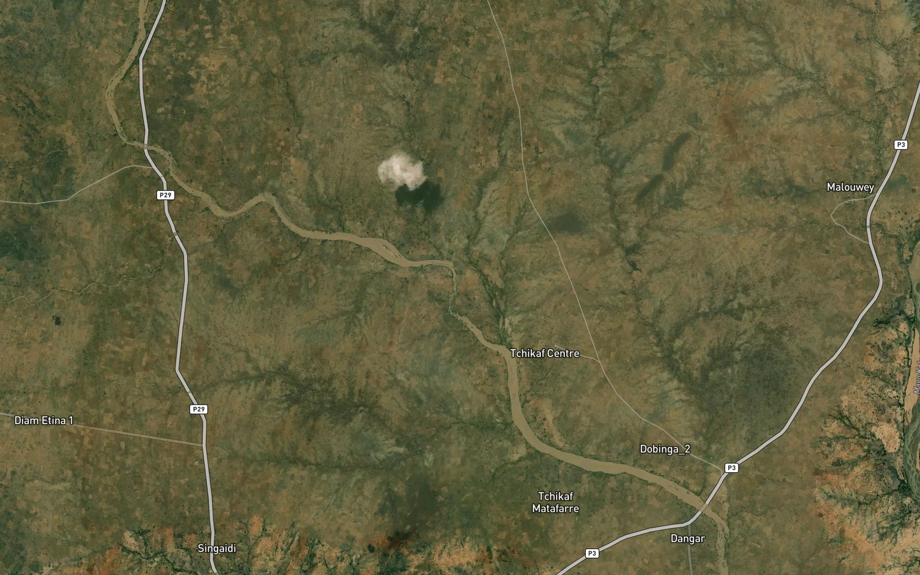 Satellite map of the Goudak