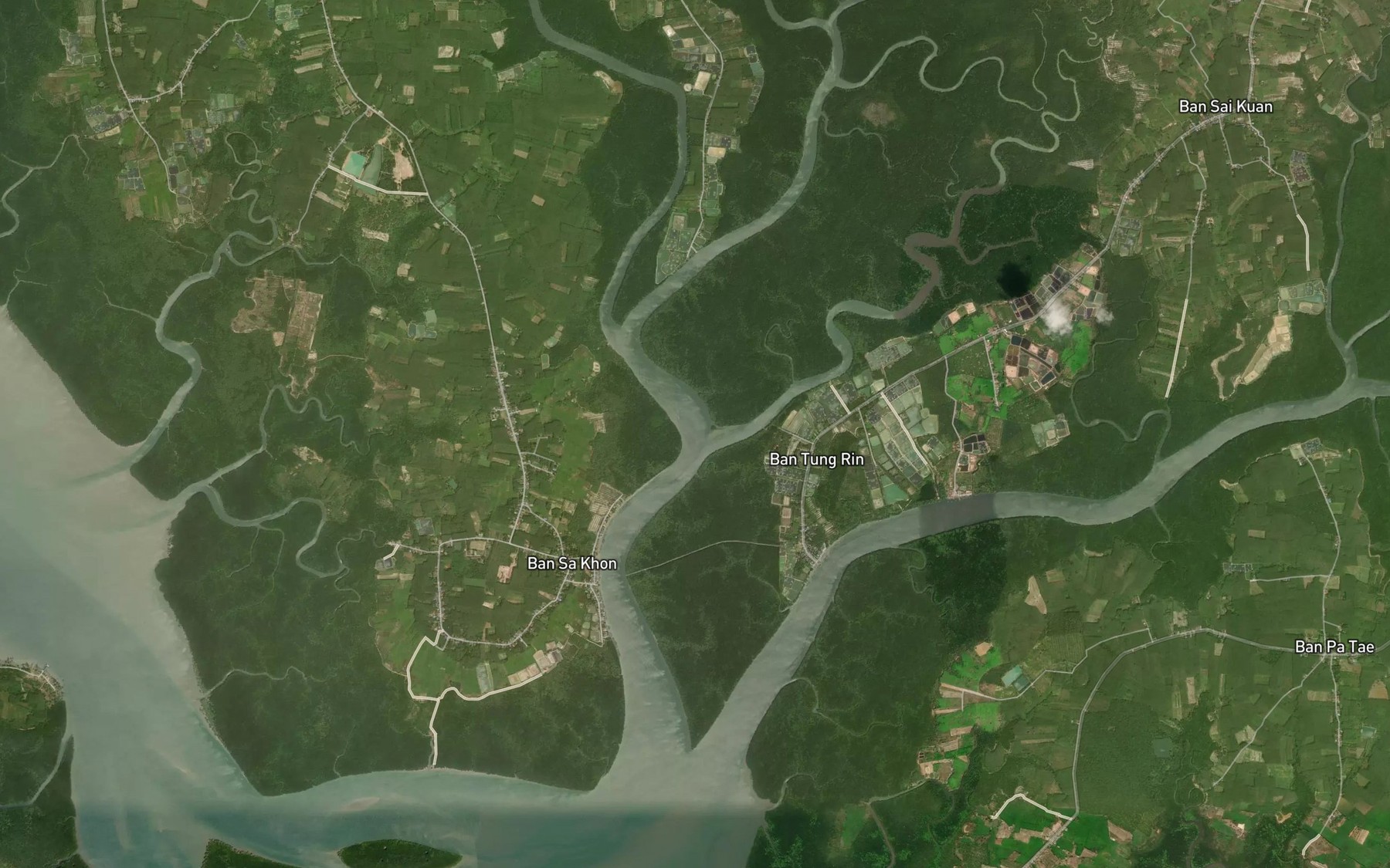 Satellite map of the Khlong Rang Ka