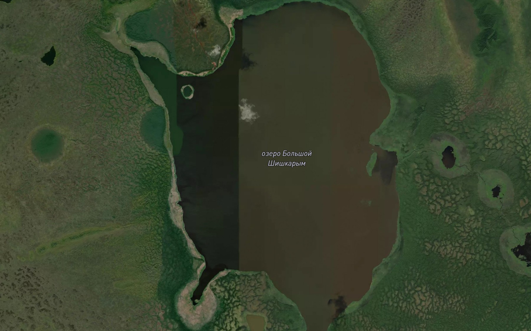 Satellite map of the Ozero Bol'shoy Shishkarym