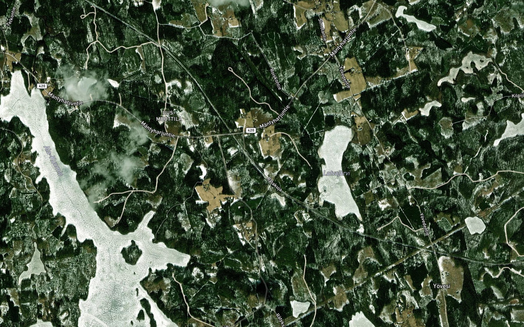 Satellite map of the Vasikkalampi