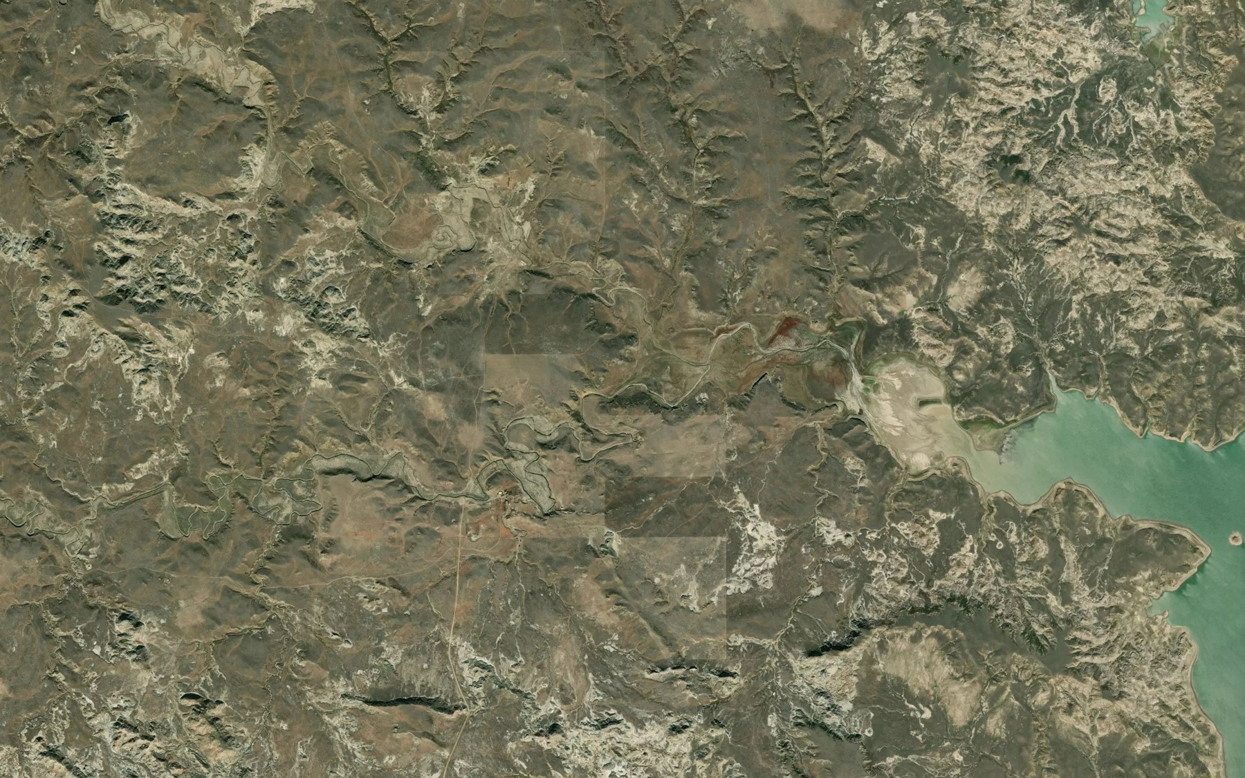 Satellite map of the Lone Tree Creek