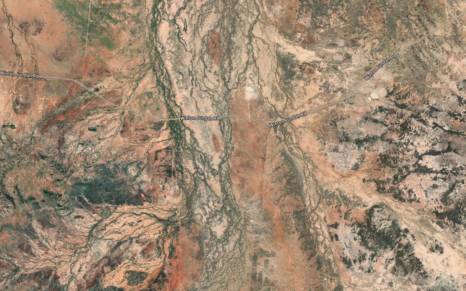 Satellite map of the Scrubby Creek