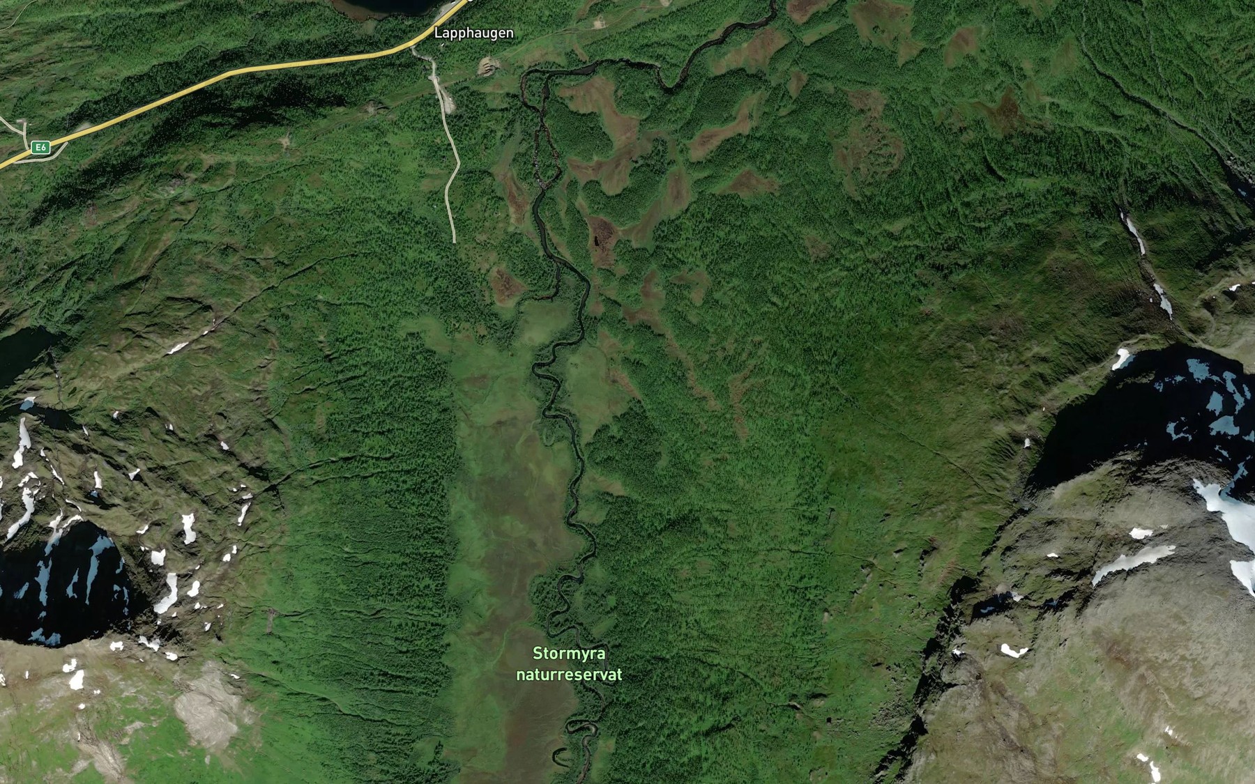 Satellite map of the Staurloken