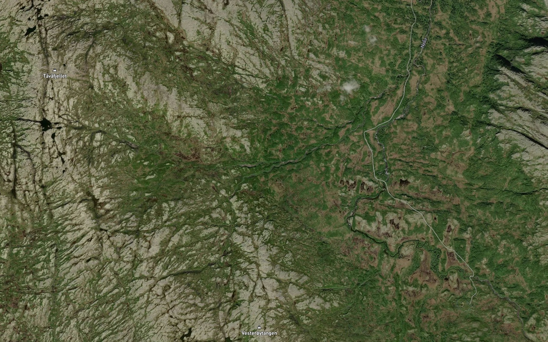 Satellite map of the Syndre Bogaa