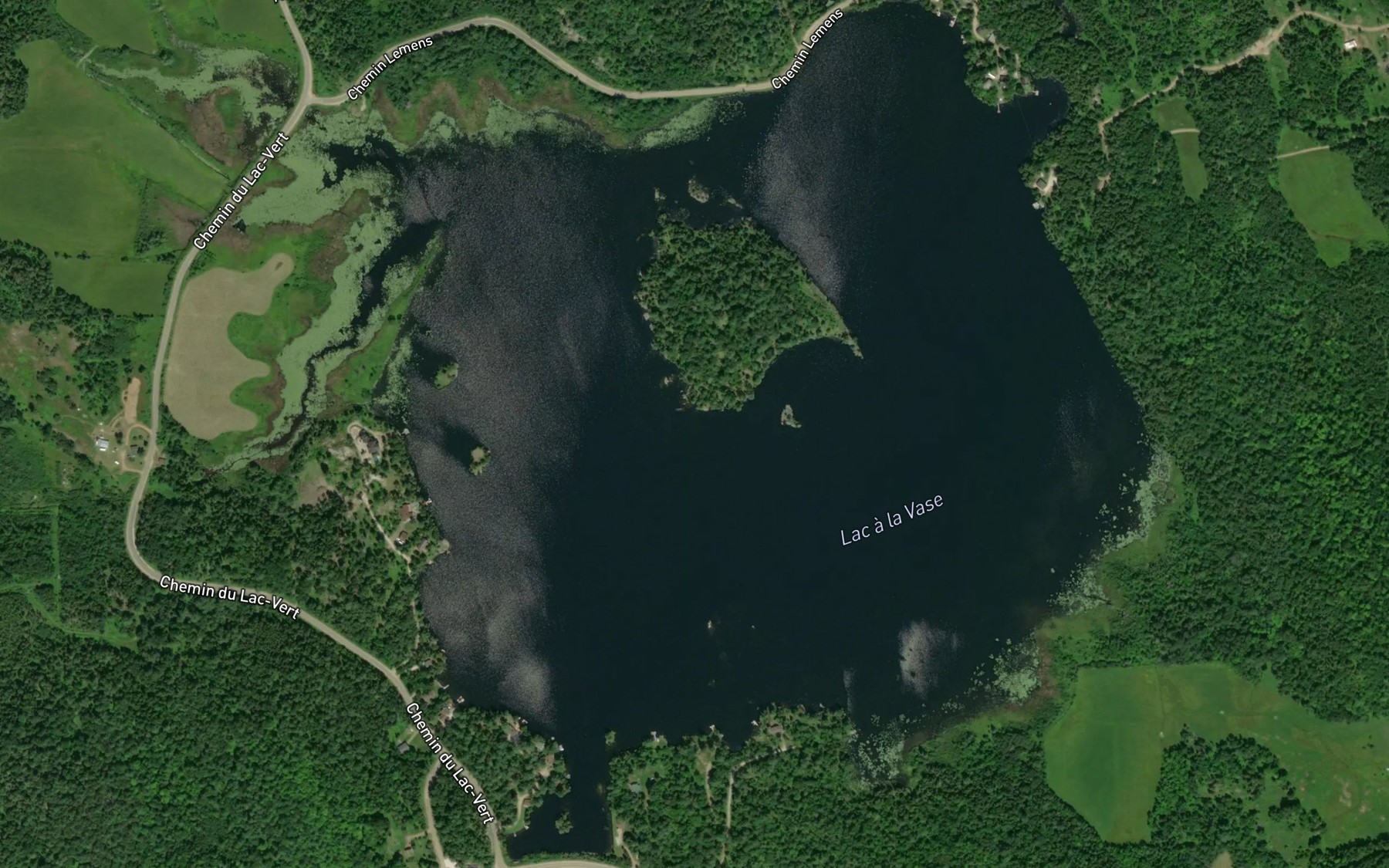 Satellite map of the Lac du Moulin