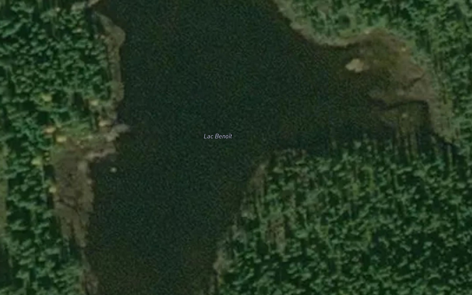 Satellite map of the Lac Benoit