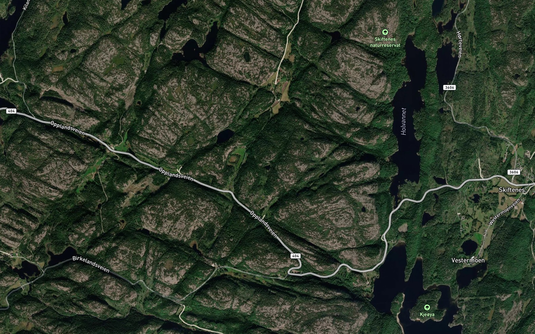 Satellite map of the Larsestjenn