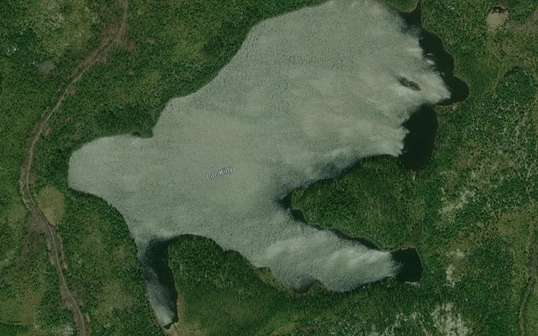 Satellite map of the Lac Kitty