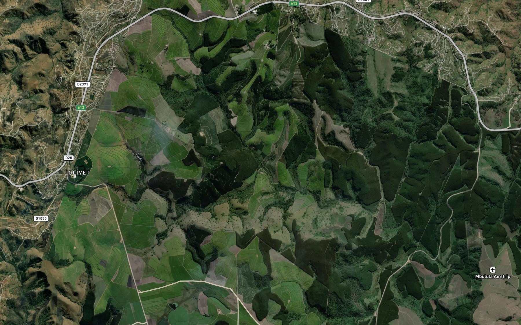 Satellite map of the Hlanqankulu