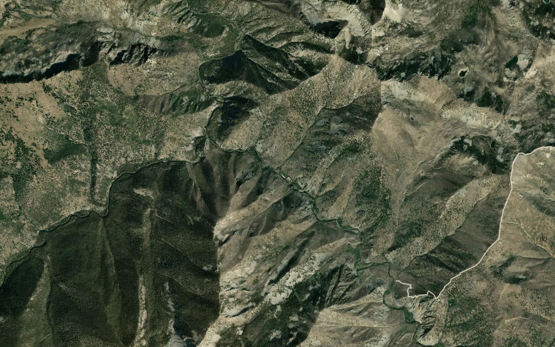 Satellite map of the New Creek