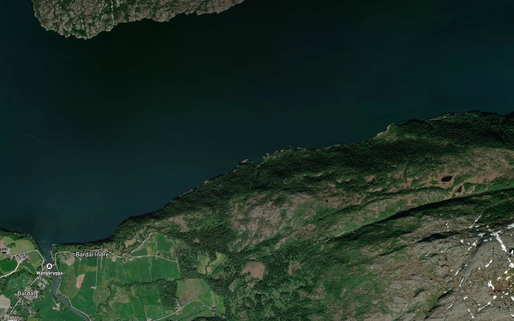 Satellite map of the Storhaugvikja