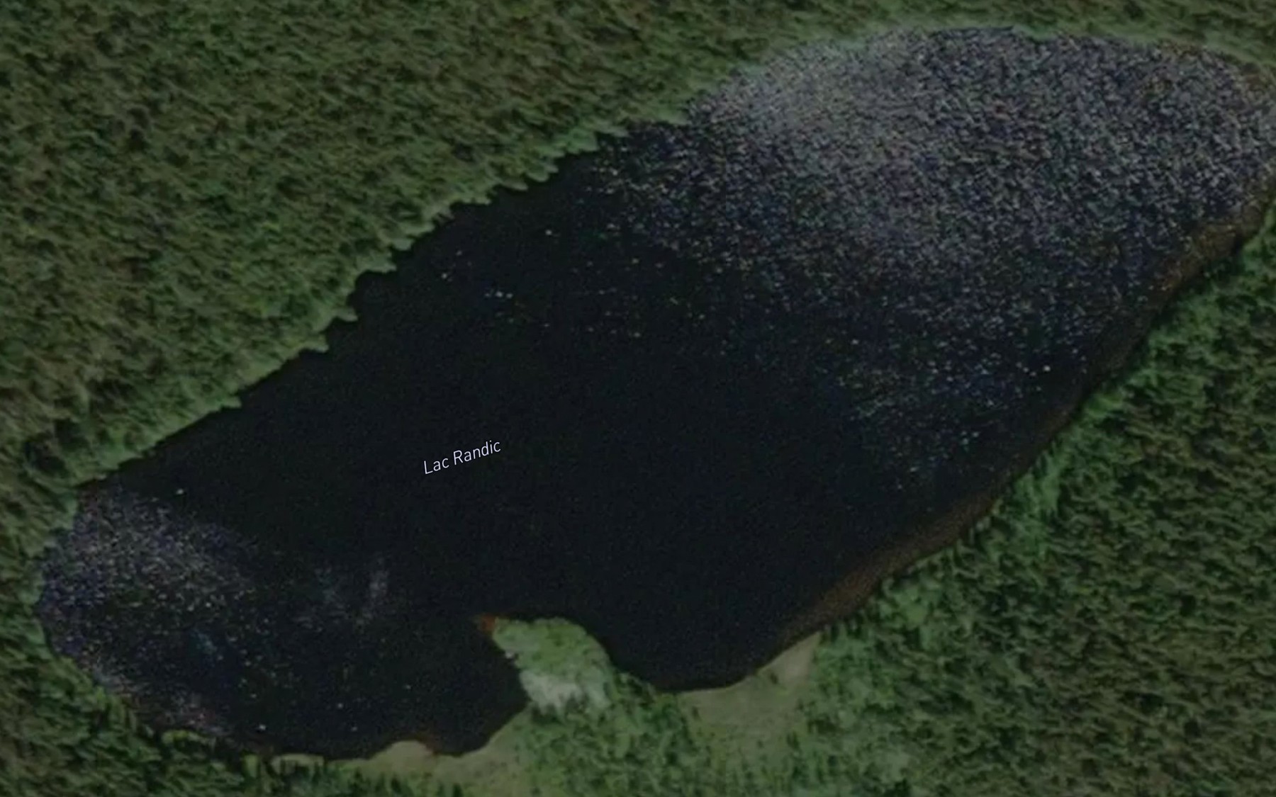 Satellite map of the Lac Randic