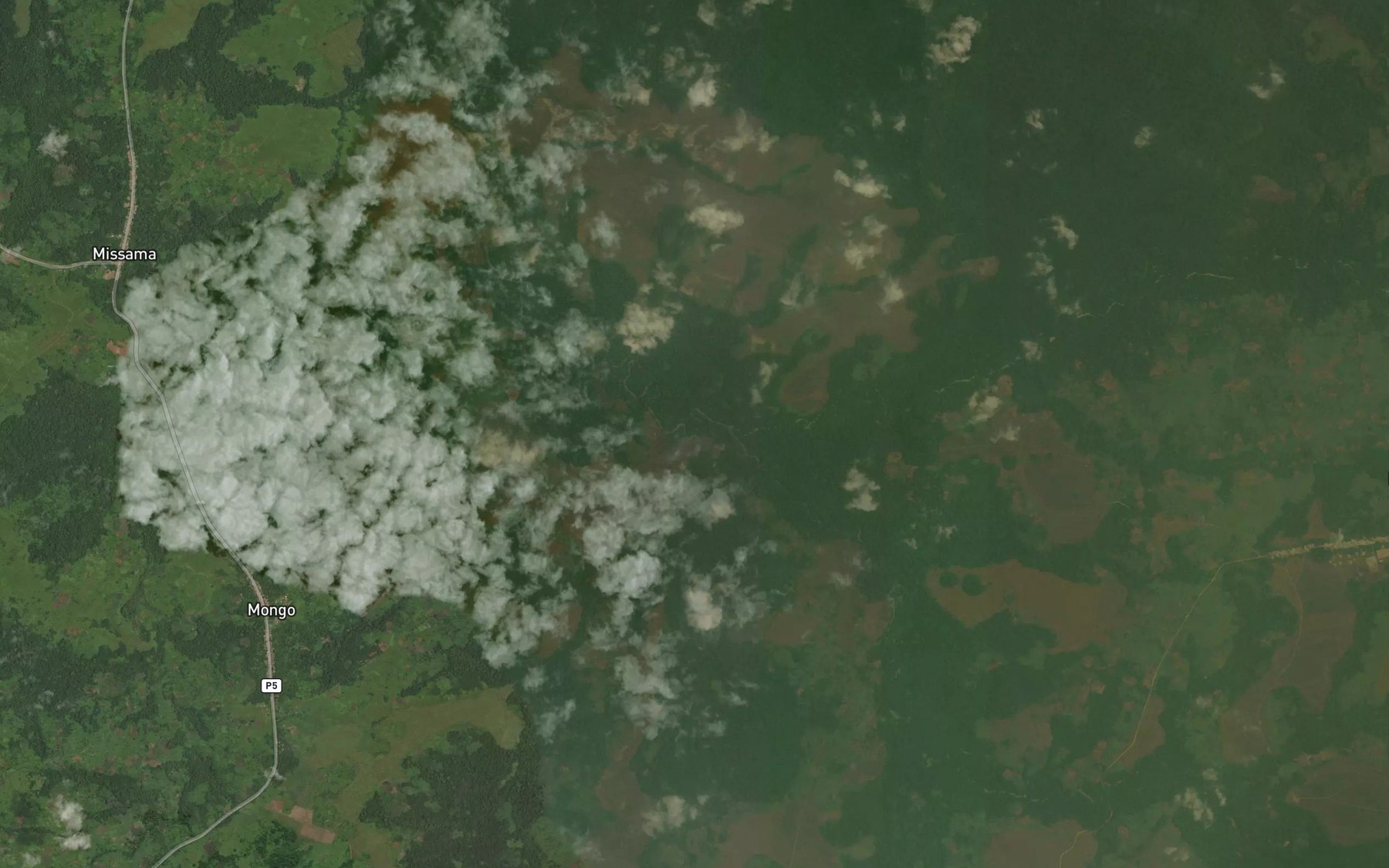 Satellite map of the Ibongo
