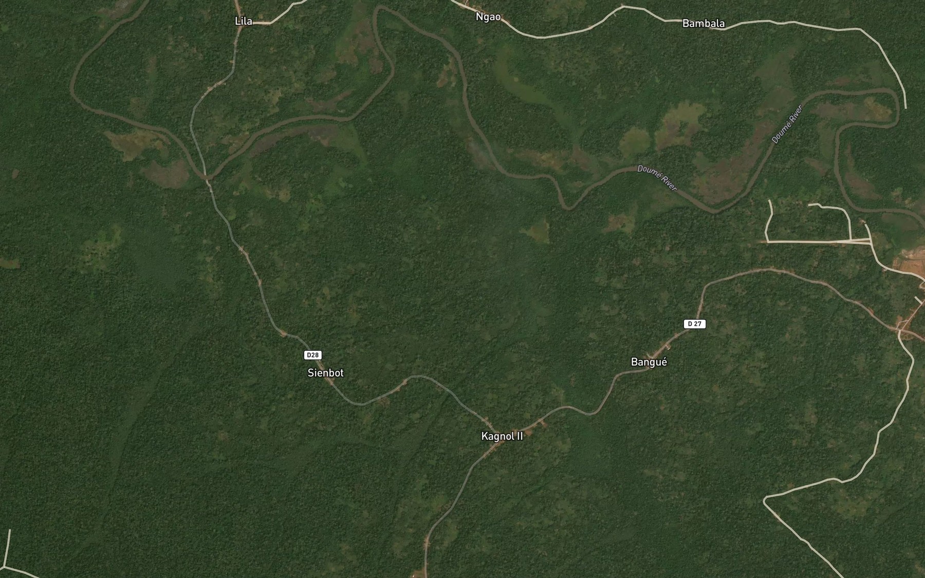 Satellite map of the Yangoma