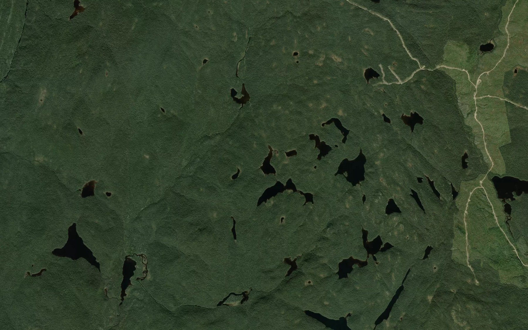 Satellite map of the Lac du Sosie