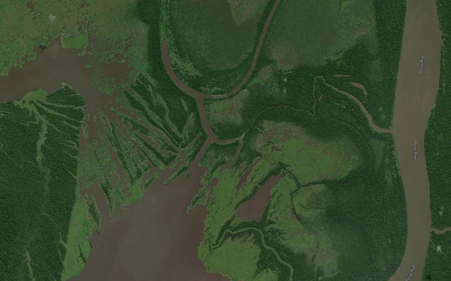 Satellite map of the Parana Piraiauara