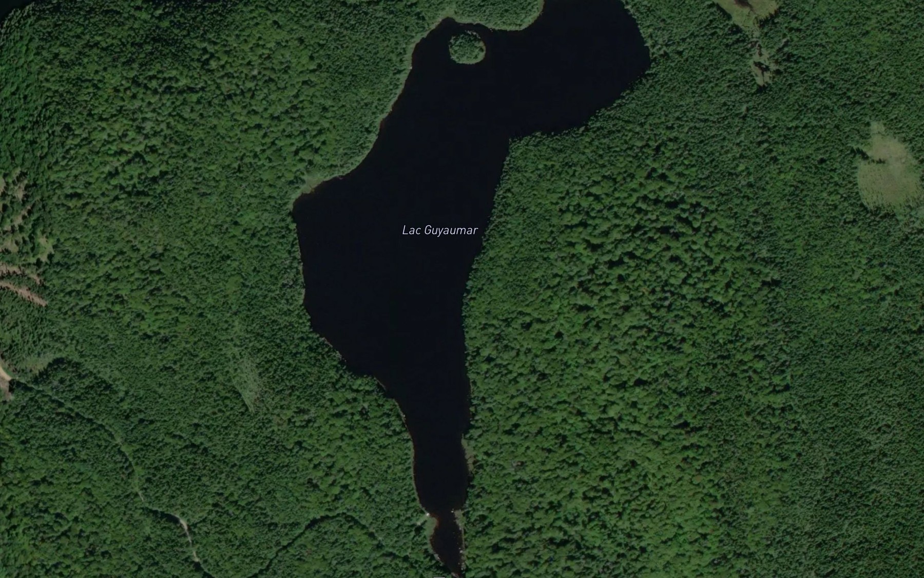 Satellite map of the Lac Guyaumar