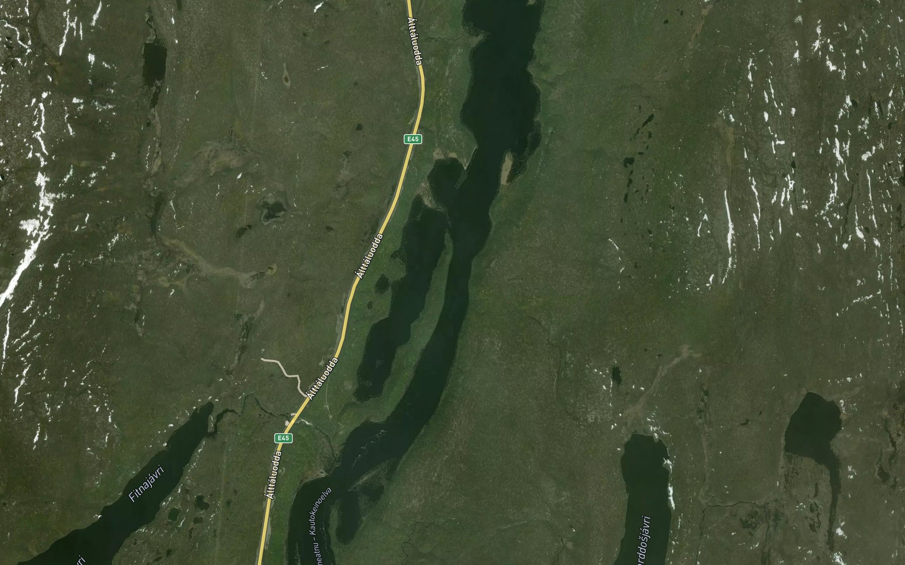 Satellite map of the Goldenjavri