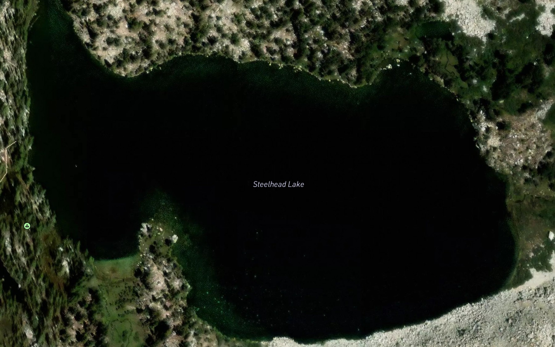 Satellite map of the Steelhead Lake