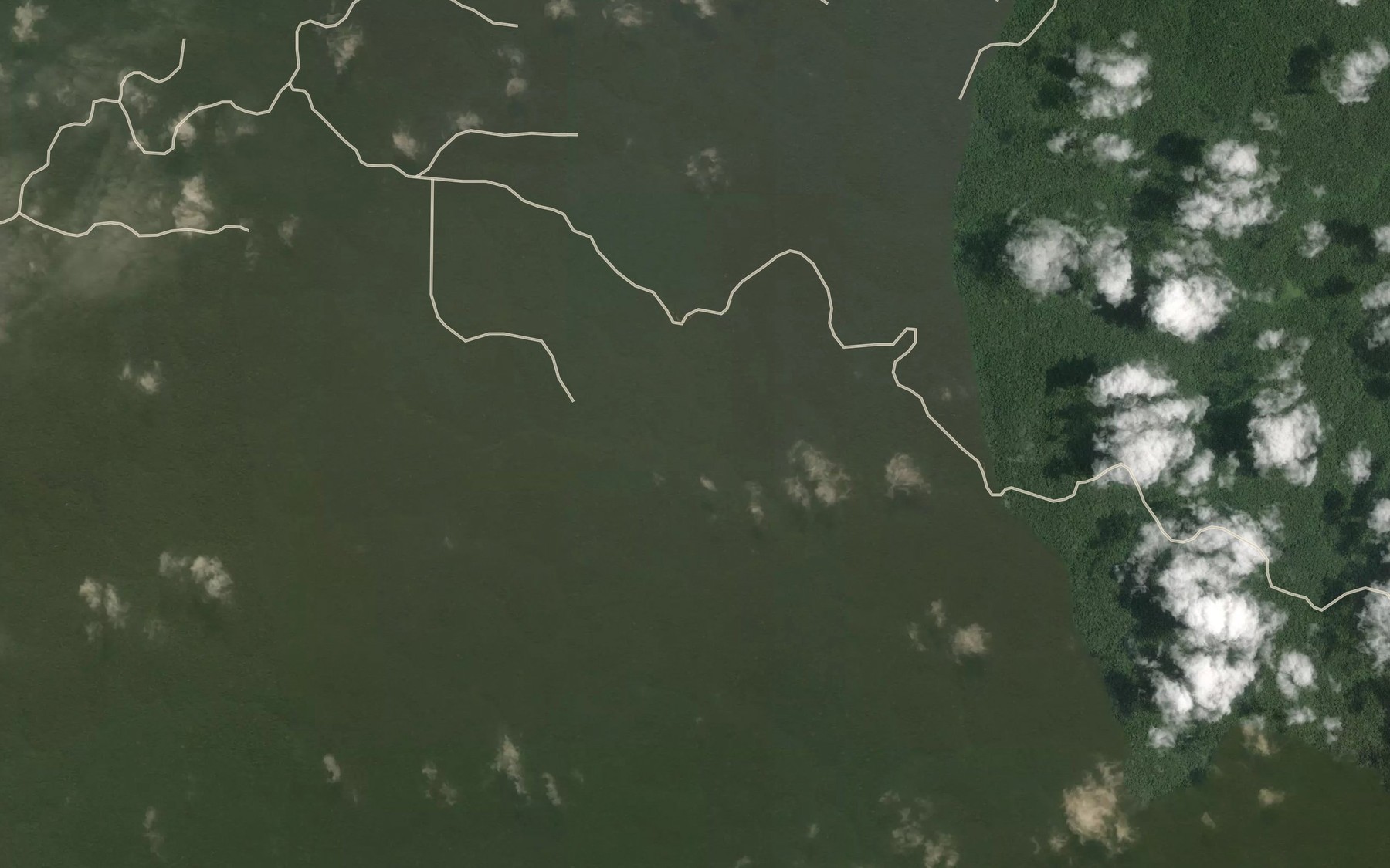 Satellite map of the Masanga