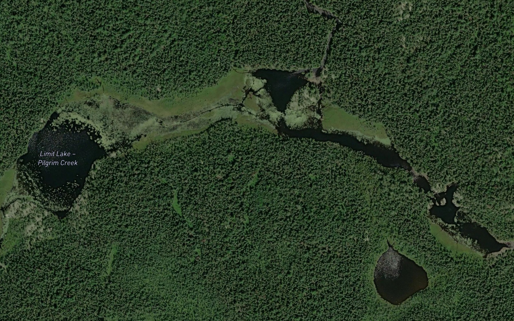 Satellite map of the Limit Lake