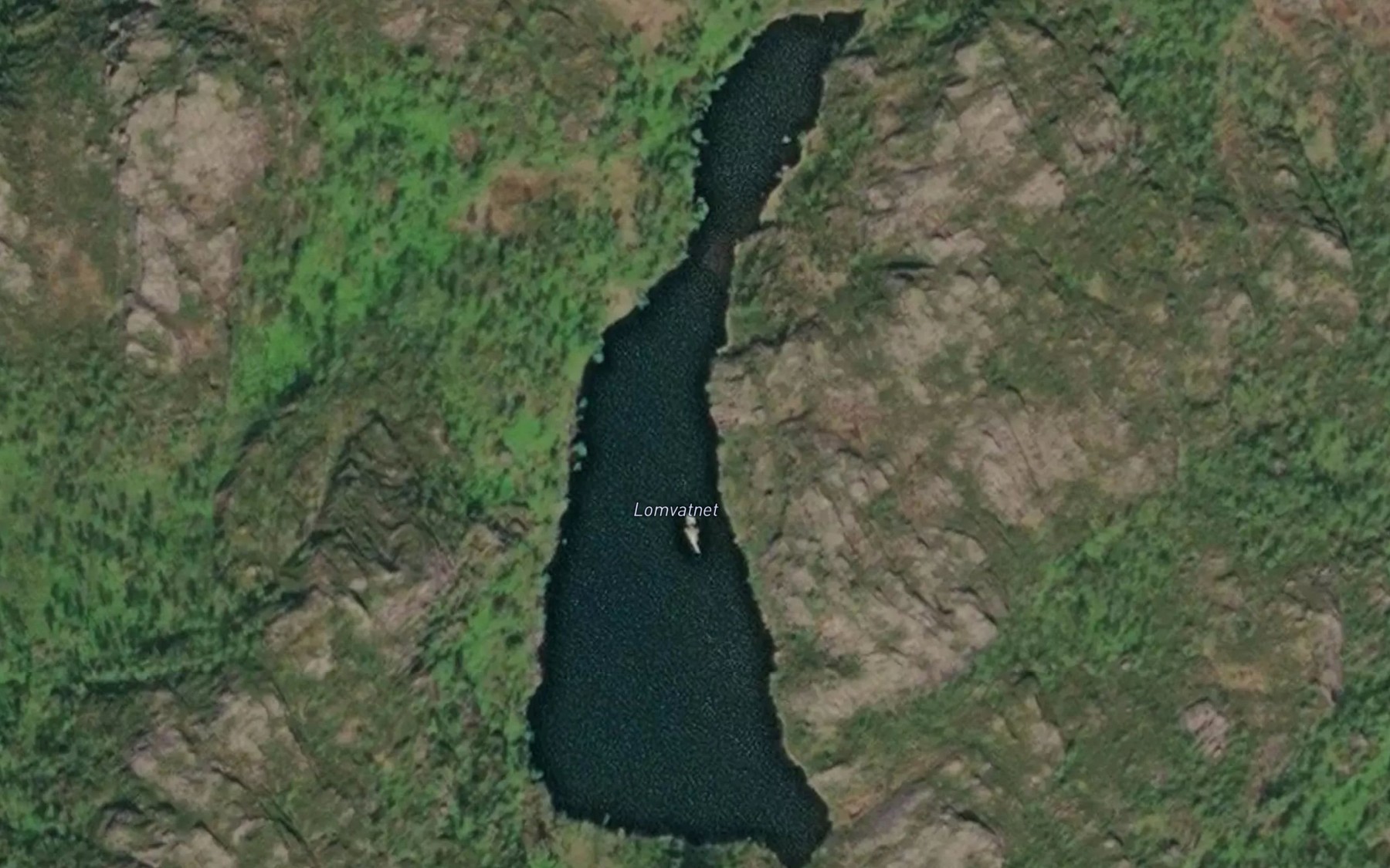 Satellite map of the Lomvatnet