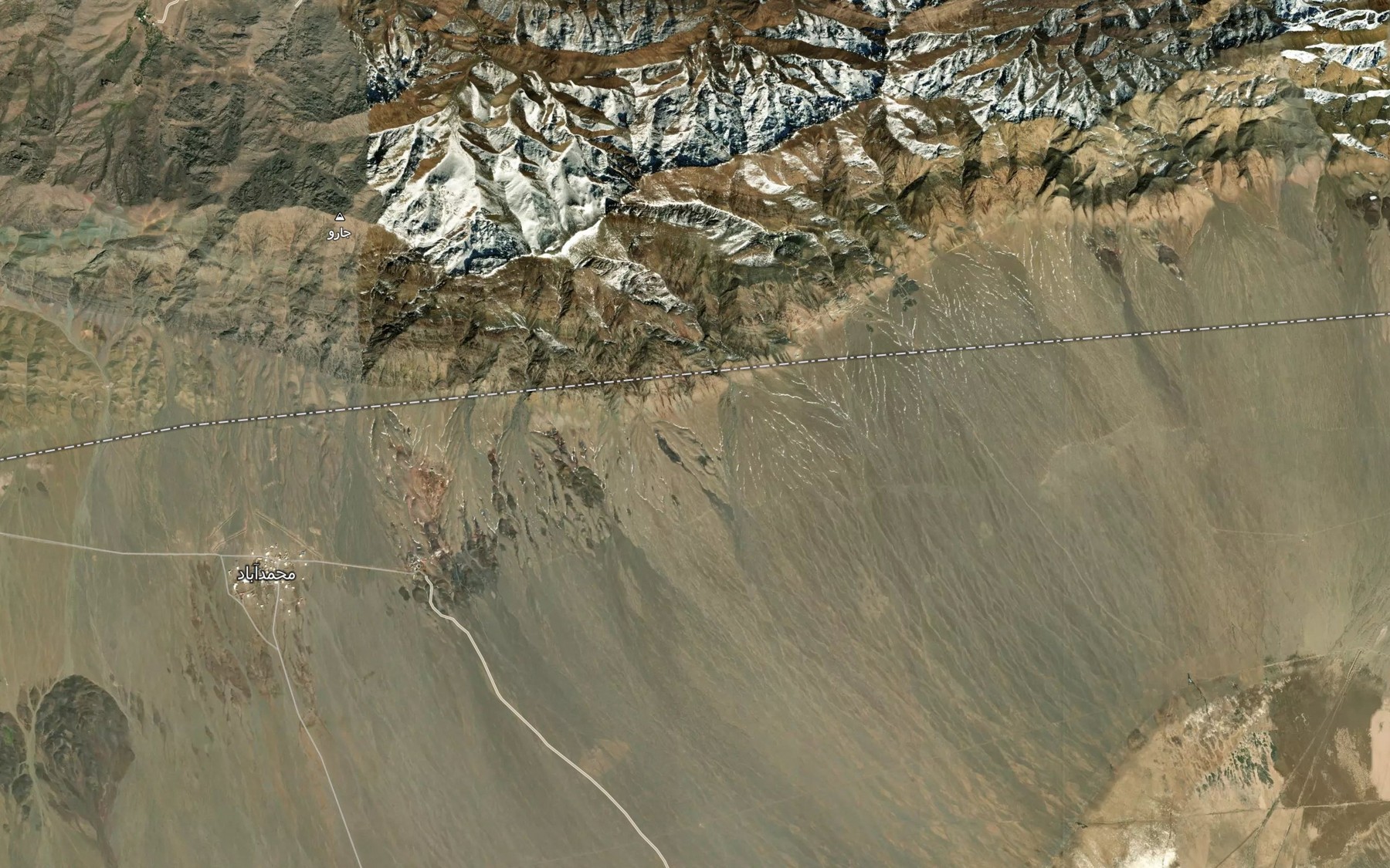Satellite map of the Gandeh Bolaghi