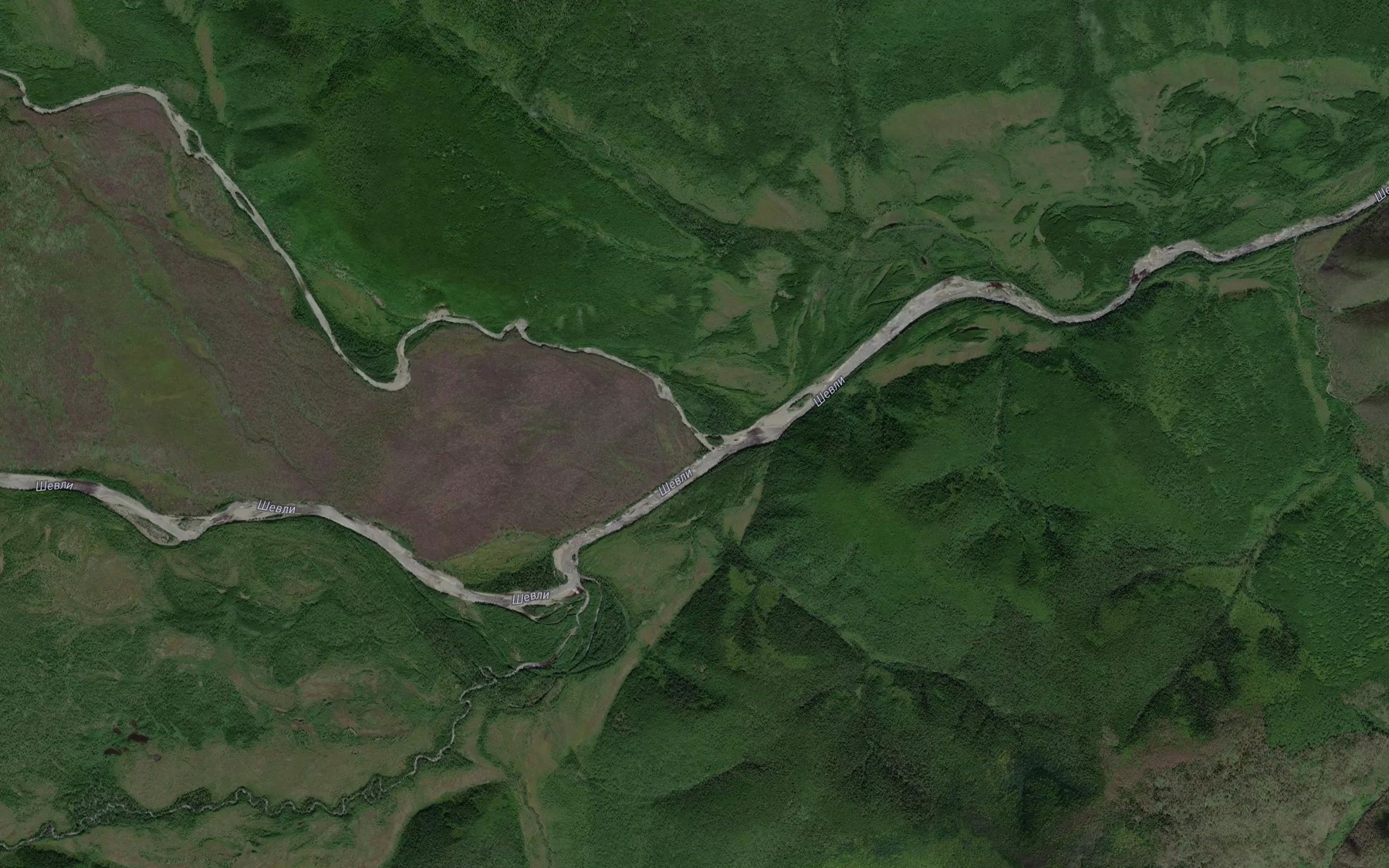 Satellite map of the Bol'shoy Artek