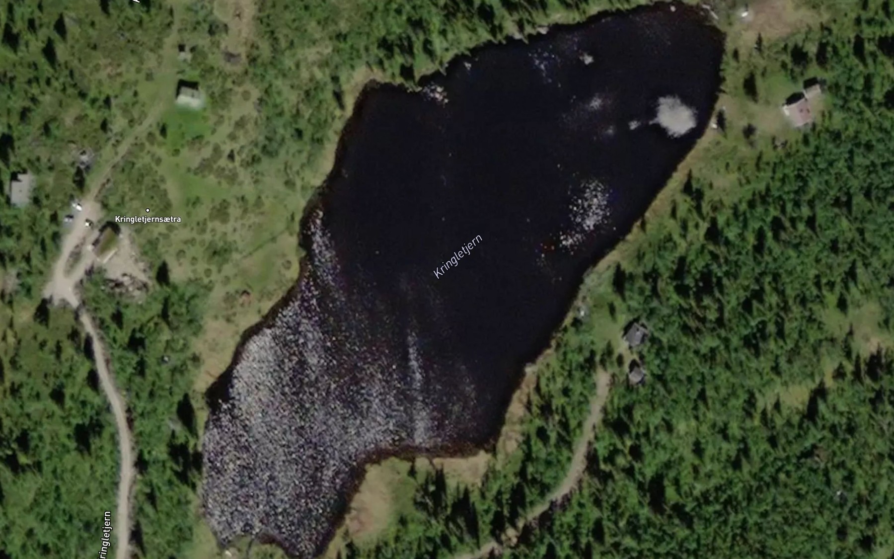 Satellite map of the Kringletjern
