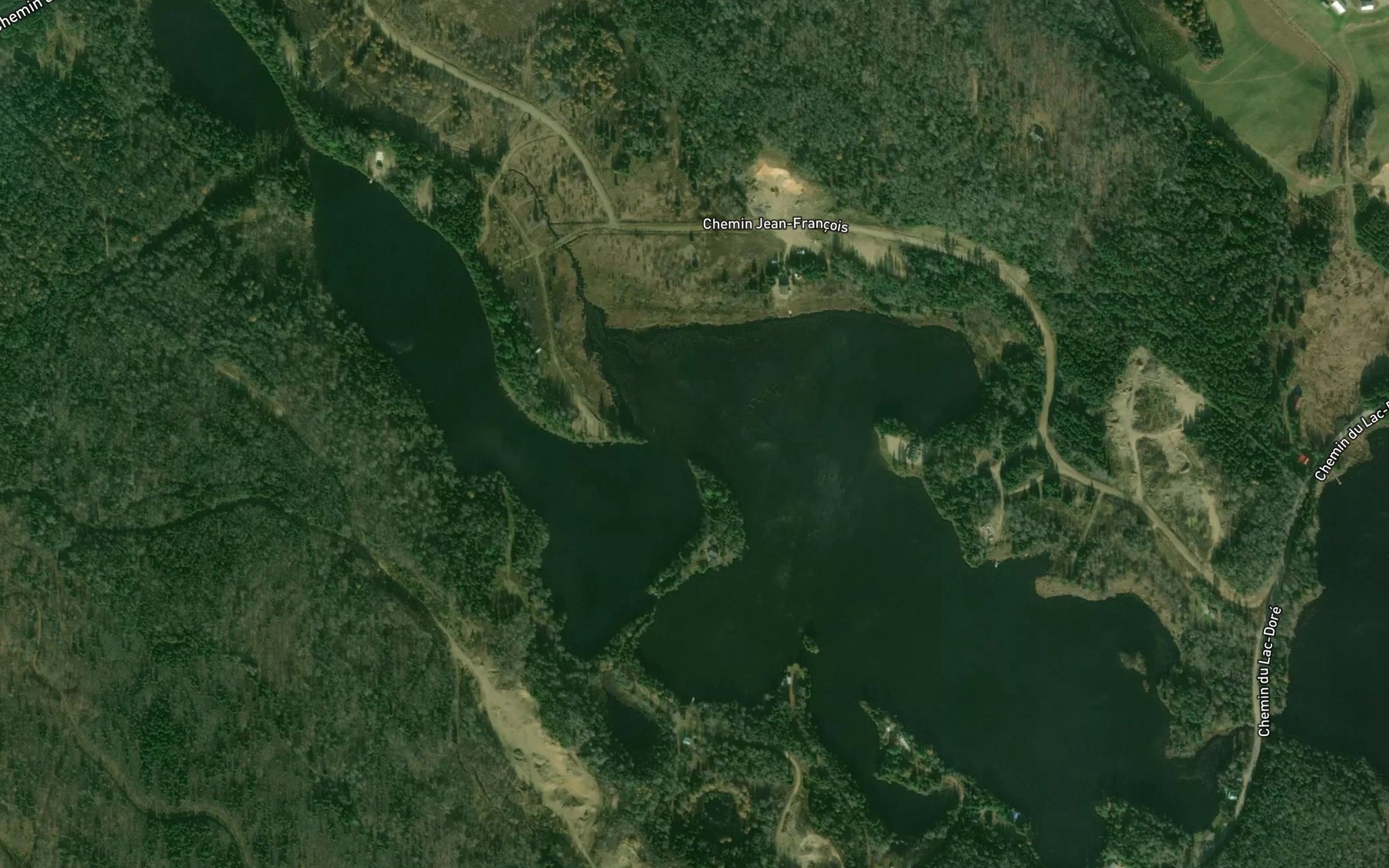 Satellite map of the Lac Durand