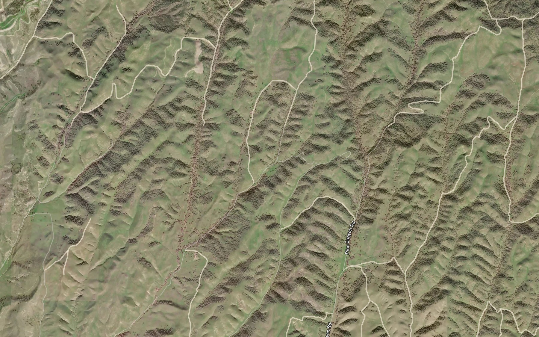 Satellite map of the Square Corral Spring
