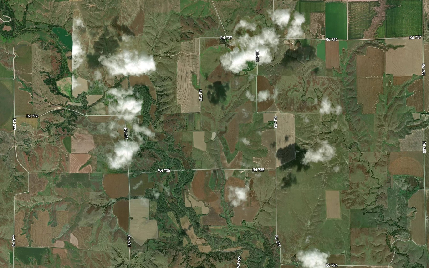 Satellite map of the Zysset Reservoir
