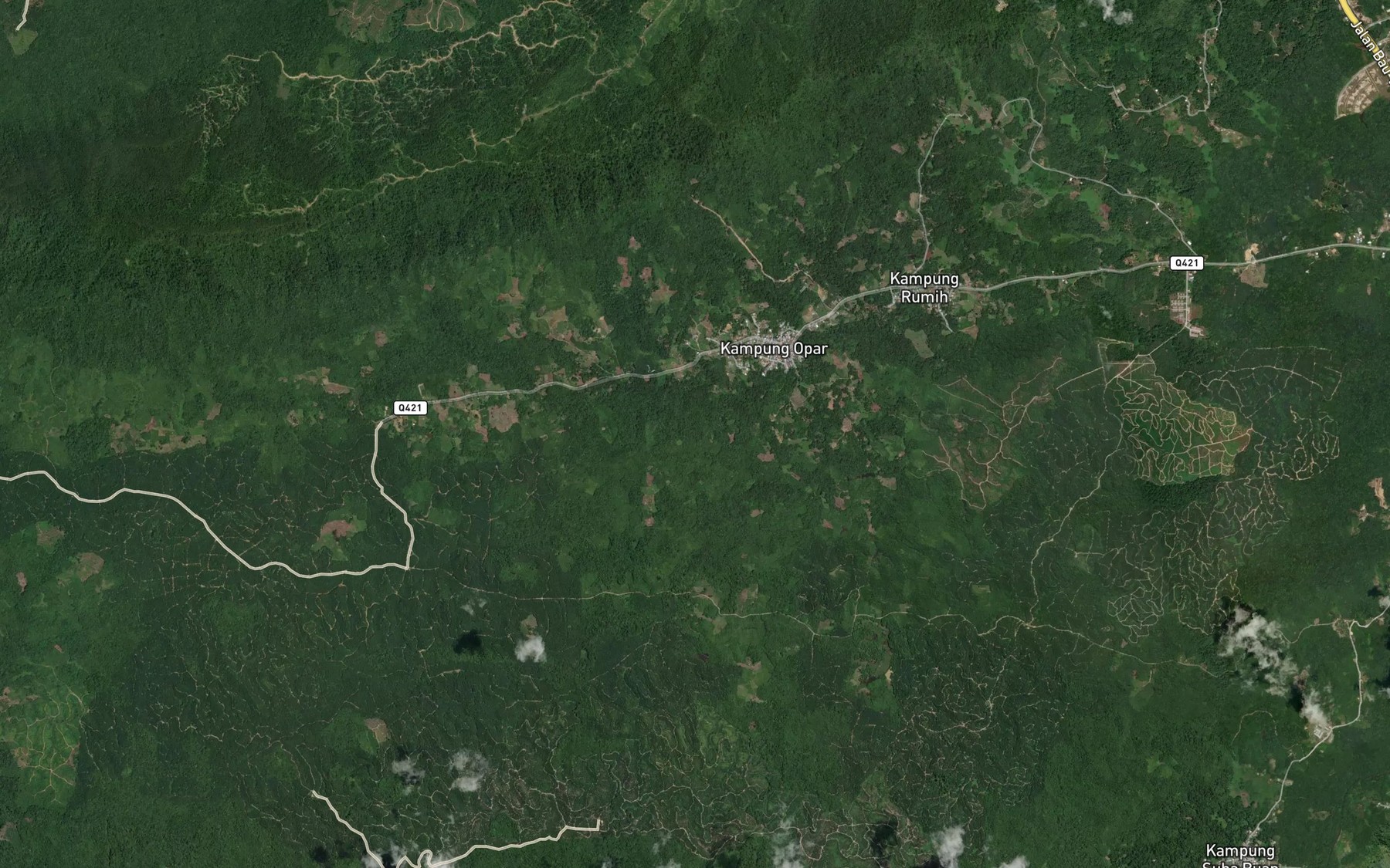 Satellite map of the Sungai Bombong
