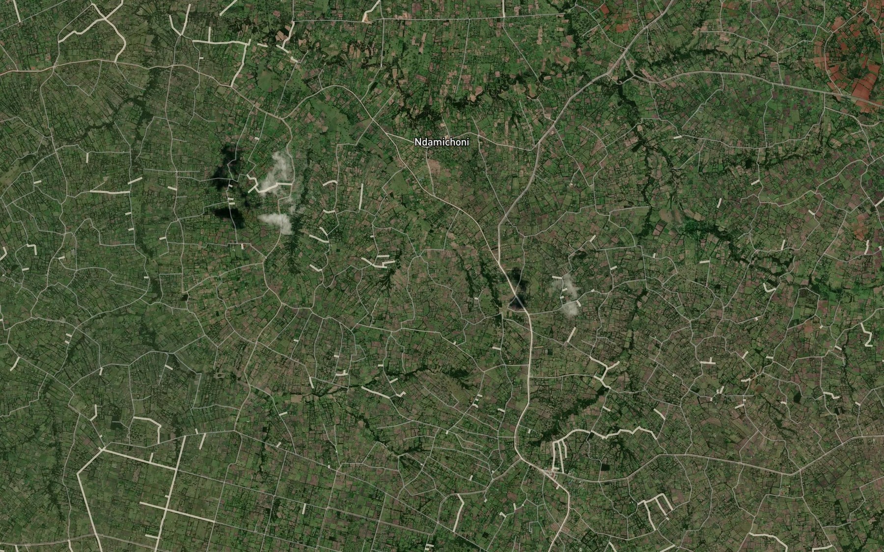 Satellite map of the Saramek Dam