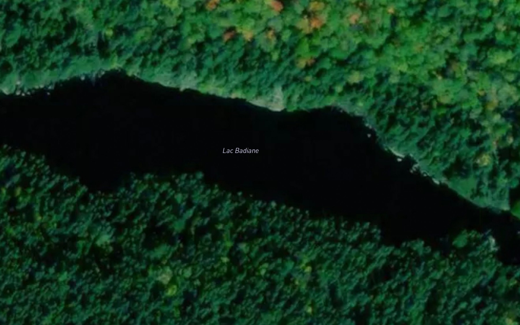 Satellite map of the Lac Badiane