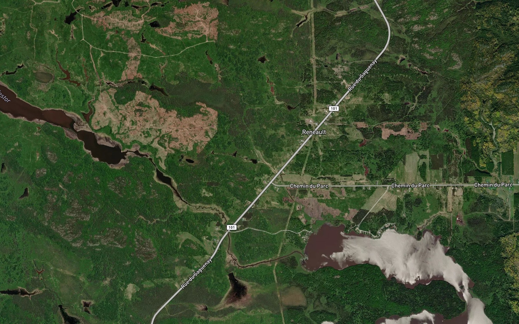 Satellite map of the Cours d'eau Aubert