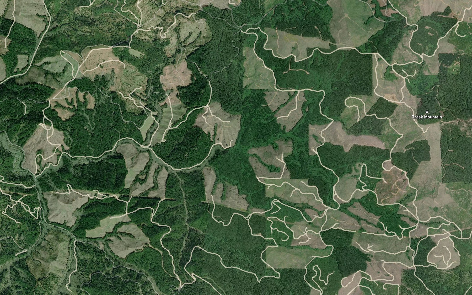 Satellite map of the Murphys Camp Creek