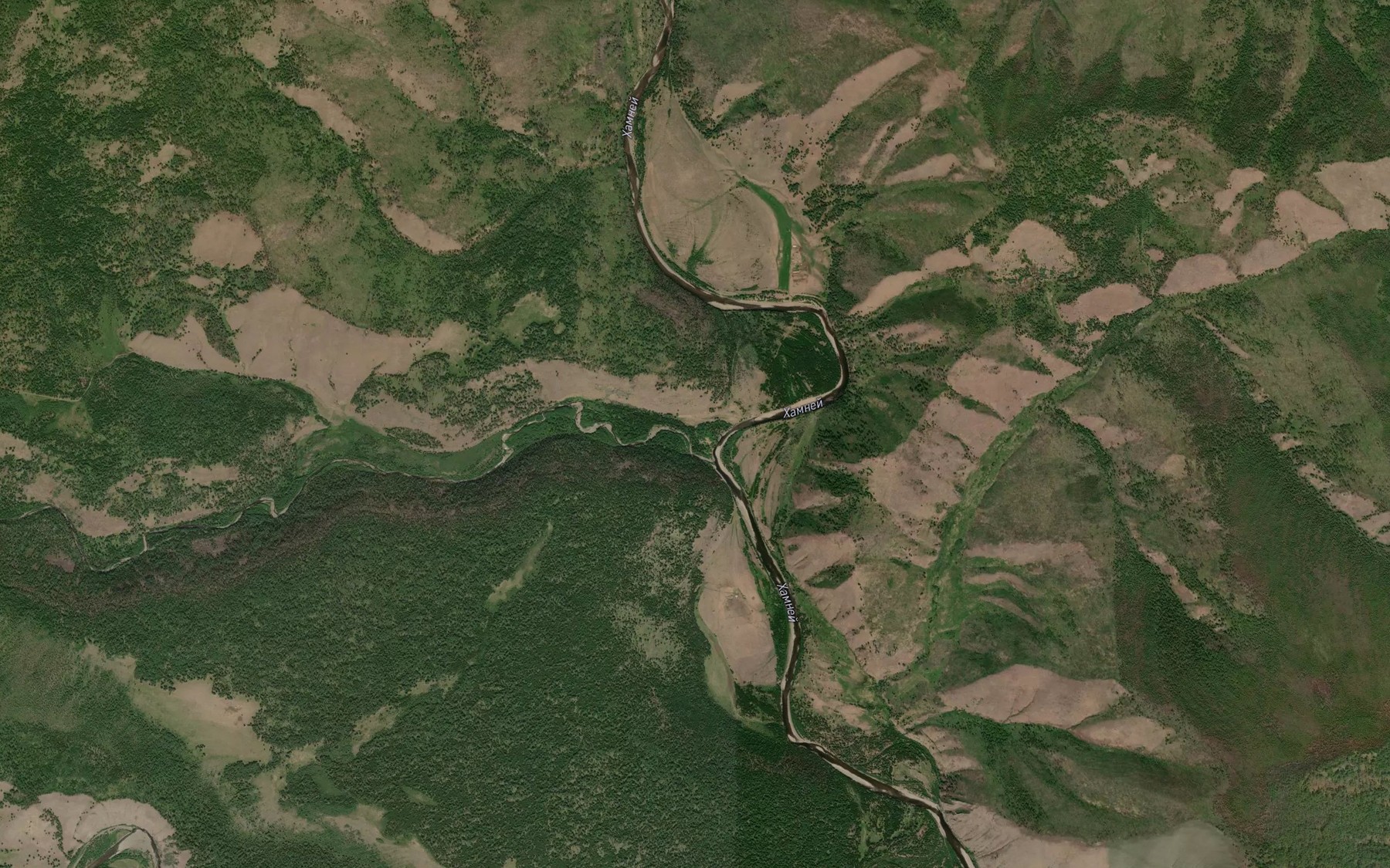 Satellite map of the Myla