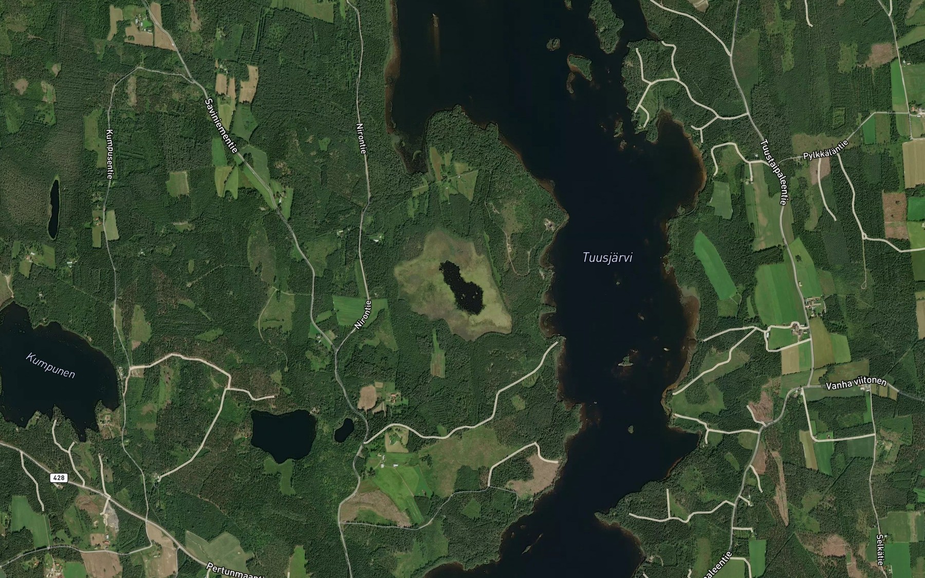 Satellite map of the Sarkijarvi