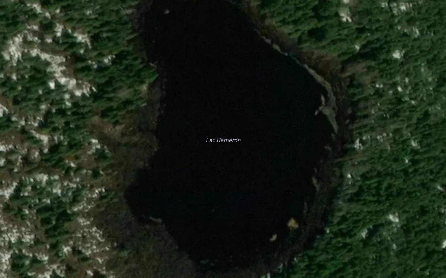Satellite map of the Lac Remeron