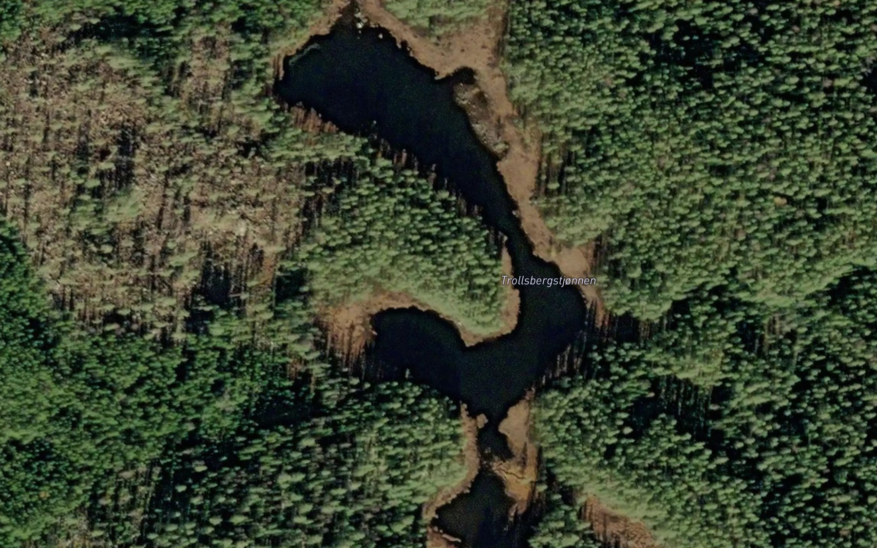 Satellite map of the Trollsbergstjonnen