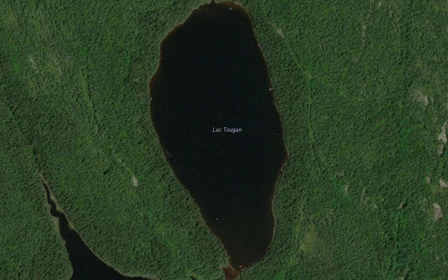 Satellite map of the Lac Tougan