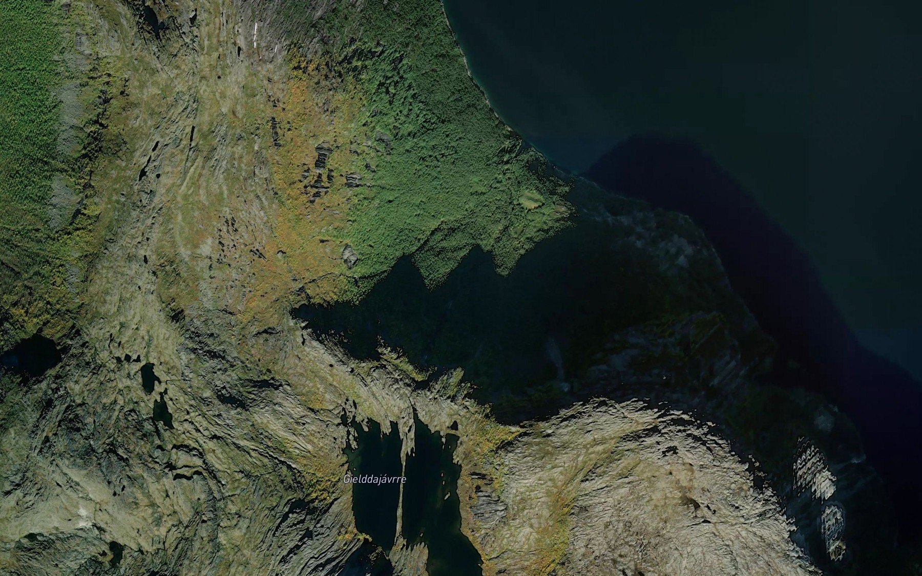 Satellite map of the Vassajohka