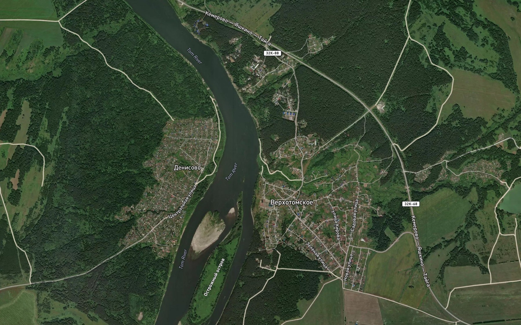 Satellite map of the Chesnokovka