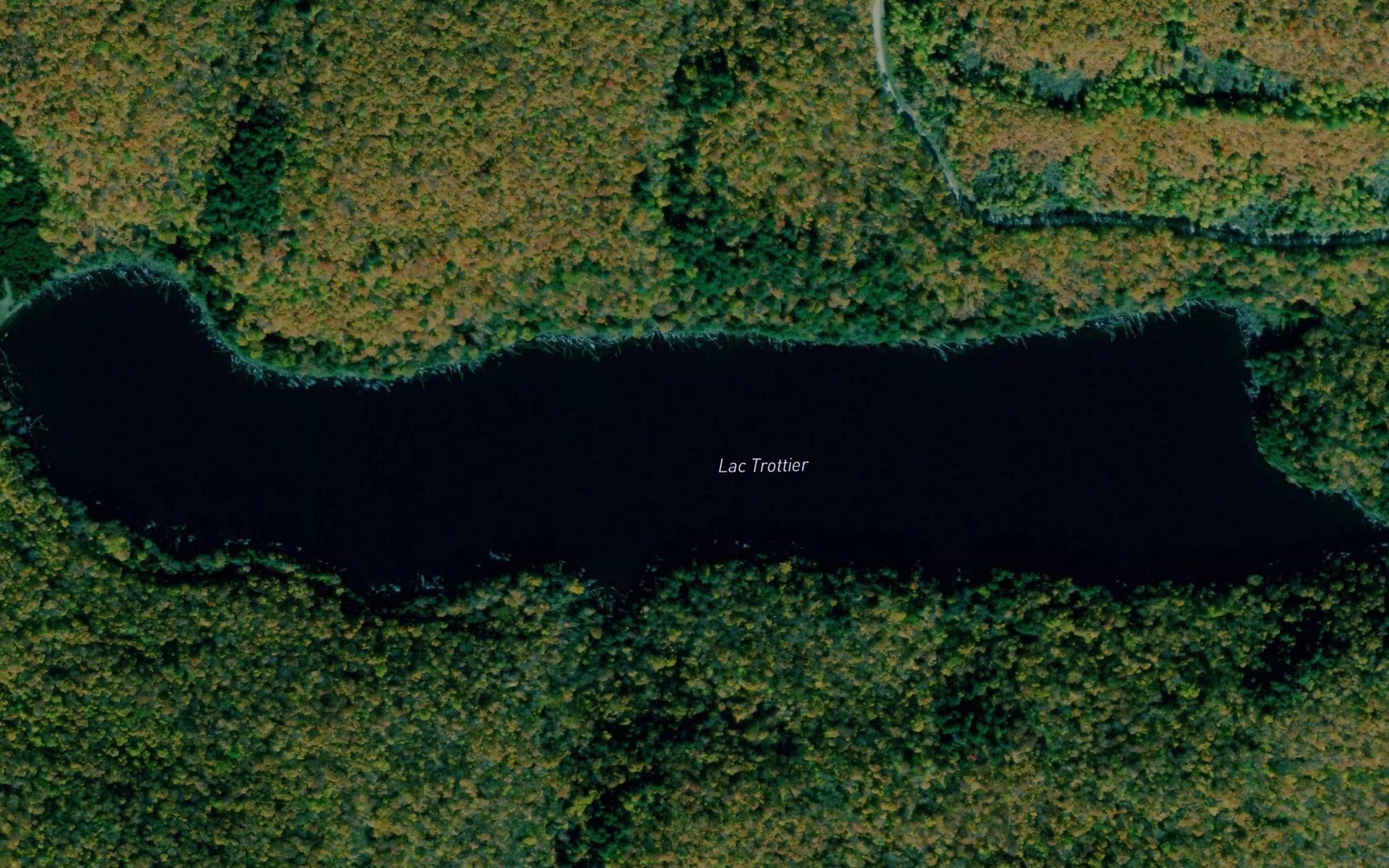 Satellite map of the Lac Trottier