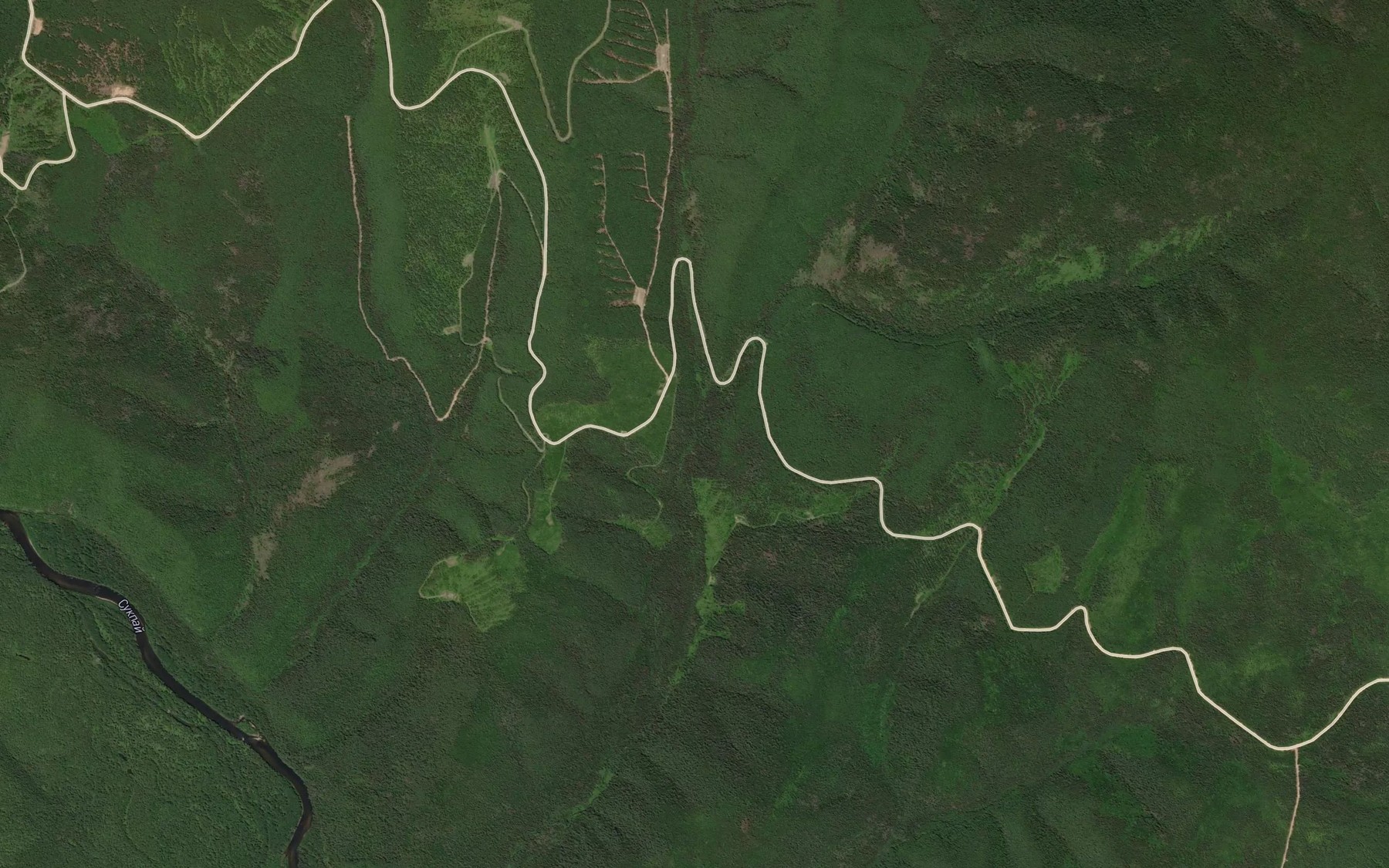 Satellite map of the Sukhoy