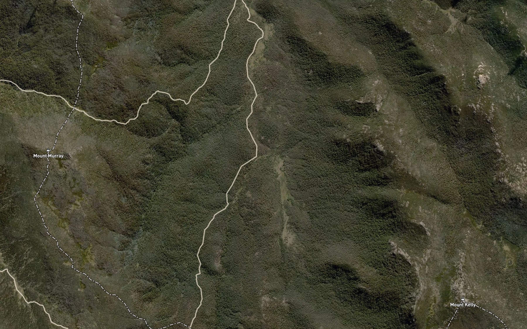 Satellite map of the Porcupine Creek